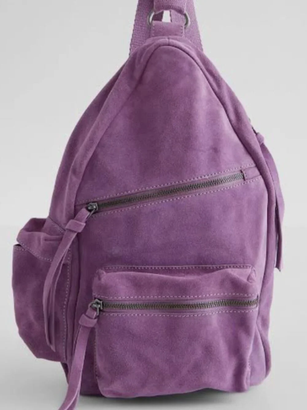 Free People Oxford Suede Sling Bag Orchid